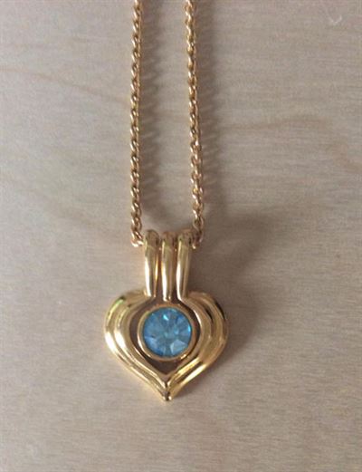 Vintage Nolan Miller Gold Heart Pendant Necklace